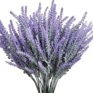 1 Bunch Plastic Lavender Wedding Decorative Fake Flowers for Scrapbooking Home Decoration Accessories Cheap Artificial Flowers